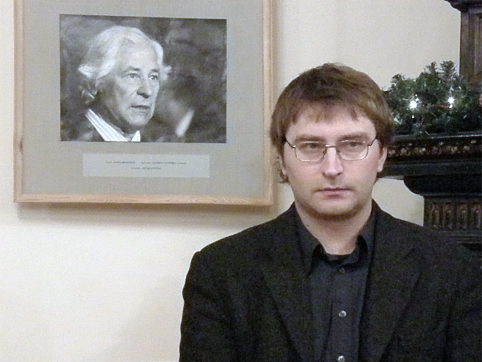 Donatas Petrošius Lietuvos rašytojų sąjungos teikimo vakare 2010-ųjų sausio 6 d. Benedikto Januševičiaus nuotrauka