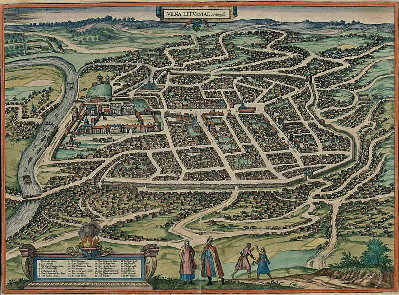 Vilnius 1576. Paveikslas iš puslapio http://lt.wikipedia.org/wiki/Vilniaus_senamiestis