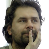 Dainius Gintalas Vilniaus mokytojų namuose per Dzūkų skaitymus (2010-03-06). Benedikto Januševičiaus nuotrauka