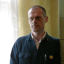 Ričardas Šileika Adakavo parapijos laisvalaikio salėje (Tauragės r.) 2010-05-28. Benedikto Januševičiaus nuotrauka
